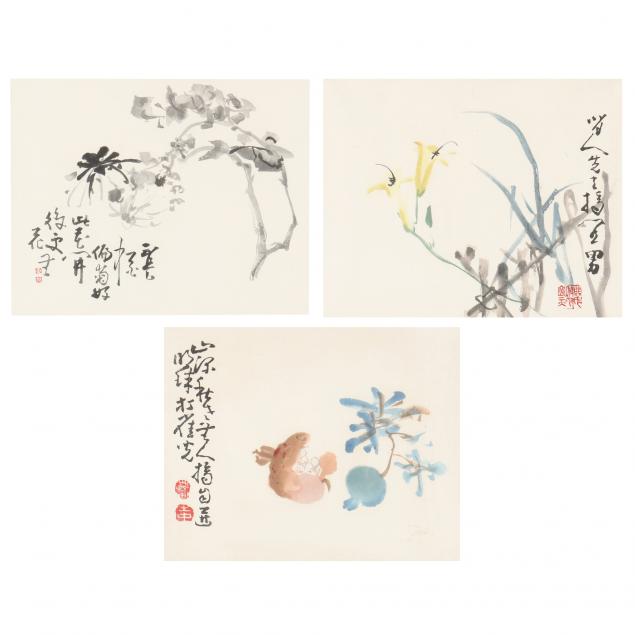 three-japanese-framed-paintings