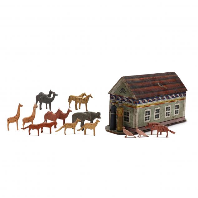 antique-noah-s-ark-and-animals
