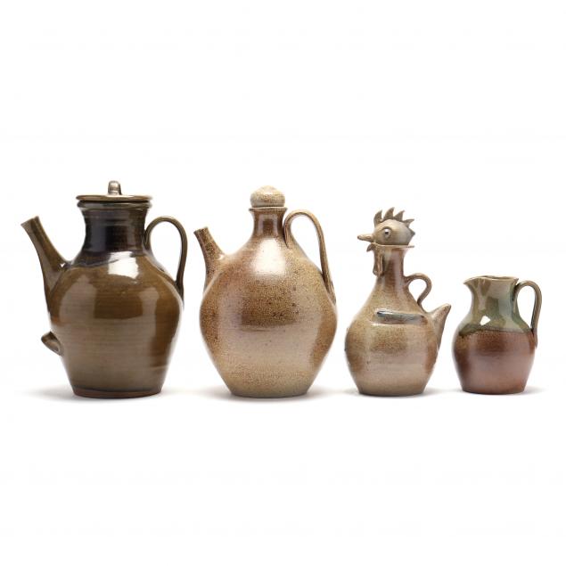 four-pieces-of-jugtown-nc-pottery
