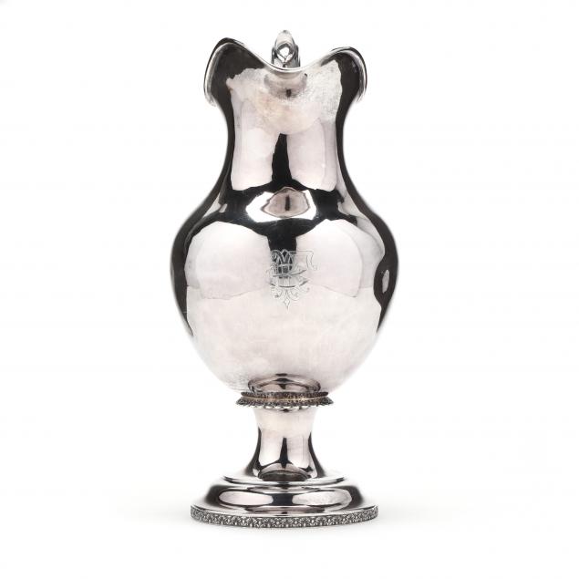 american-coin-silver-footed-pitcher