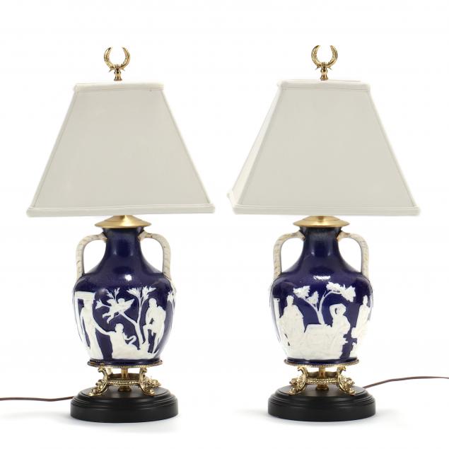 pair-of-wedgwood-style-vases-presented-as-lamps