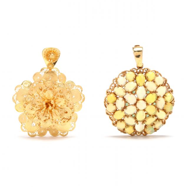 high-karat-gold-pendant-and-opal-pendant