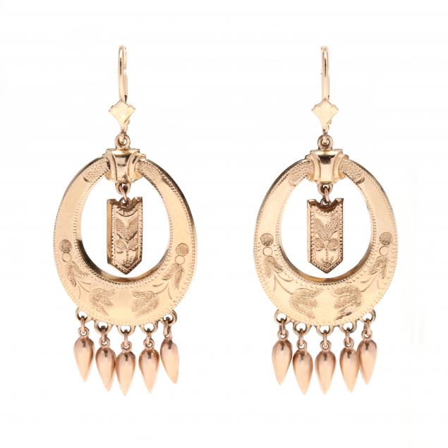 yellow-gold-dangle-earrings
