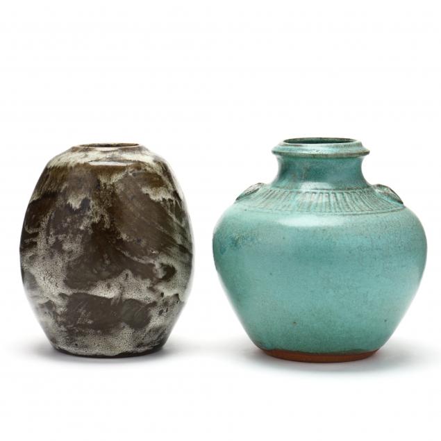 two-jugtown-vases-nc