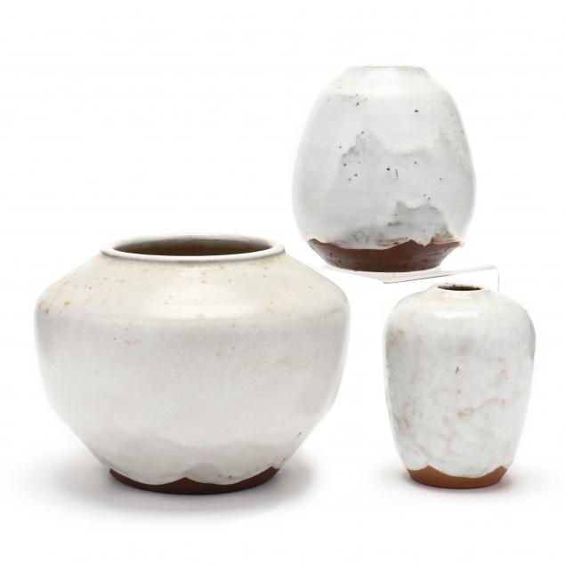 three-vases-ben-owen-master-potter-nc