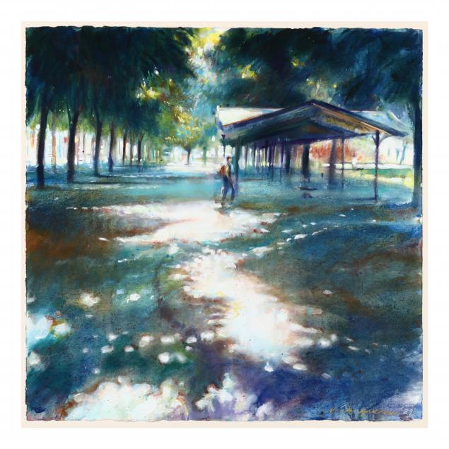 nick-andrew-english-b-1957-park-scene-with-figure