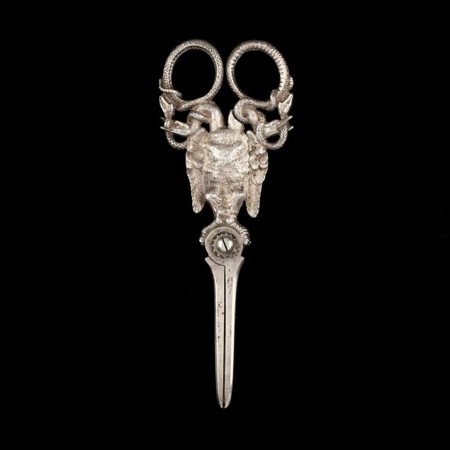 antique-silver-figural-grape-shears