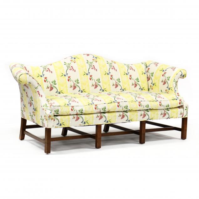 silk-upholstered-chippendale-style-sofa