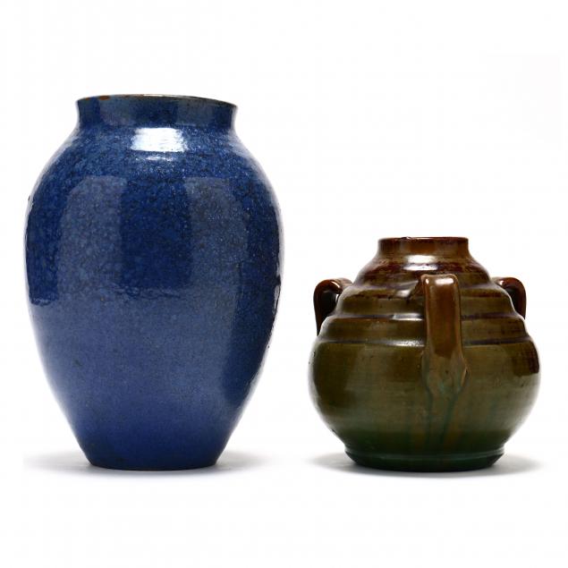 two-vases-stamped-jh-owen-nc