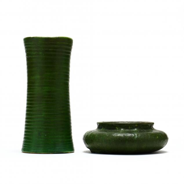 two-grueby-art-pottery-items
