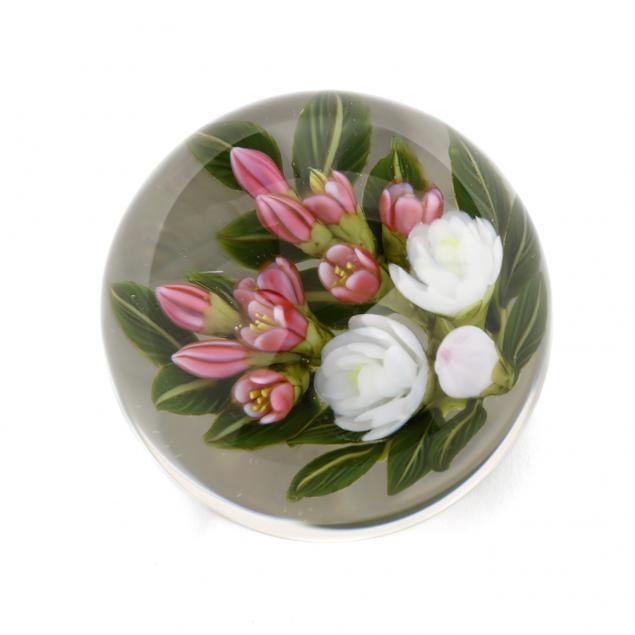 cathy-richardson-floral-spray-glass-paperweight