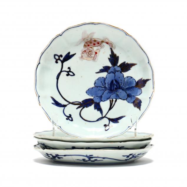 a-group-of-four-japanese-porcelain-arita-plates