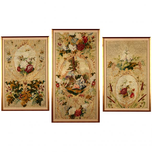 three-framed-needlepoint-panels