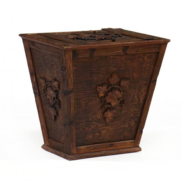 attributed-to-black-forest-carved-pine-lidded-storage-box