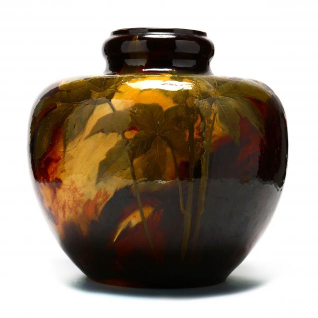 large-weller-aurelia-bulbous-floor-vase