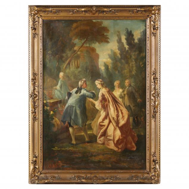 french-school-circa-1900-garden-scene-with-courtly-figures