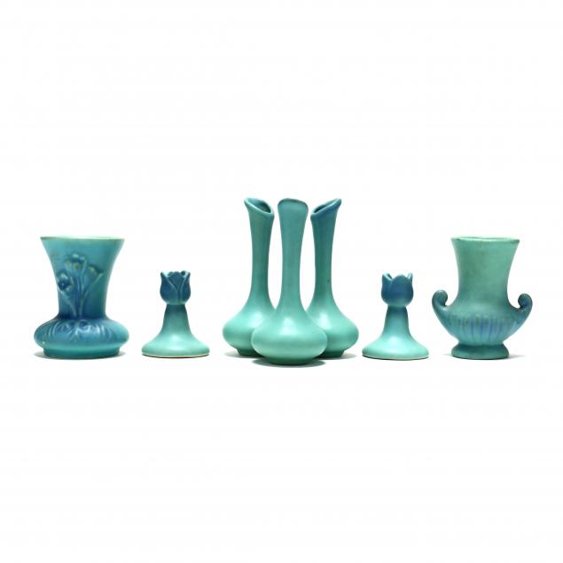 five-pieces-van-briggle-pottery-colorado-springs