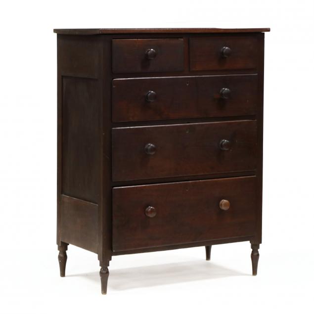 late-federal-north-carolina-walnut-semi-tall-chest-of-drawers