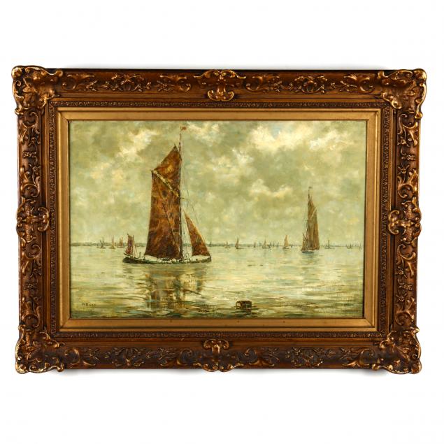 an-antique-english-school-maritime-painting-by-w-dunn