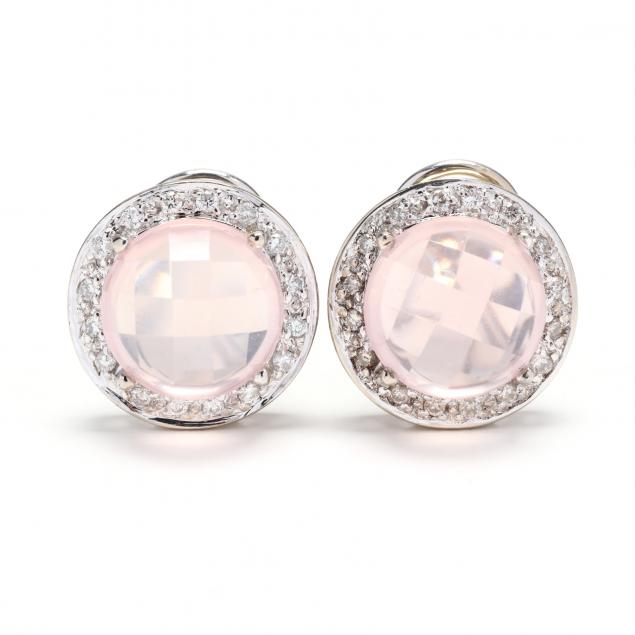 white-gold-rose-quartz-and-diamond-earrings