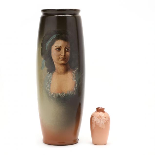 two-zanesville-la-moro-pottery-vases