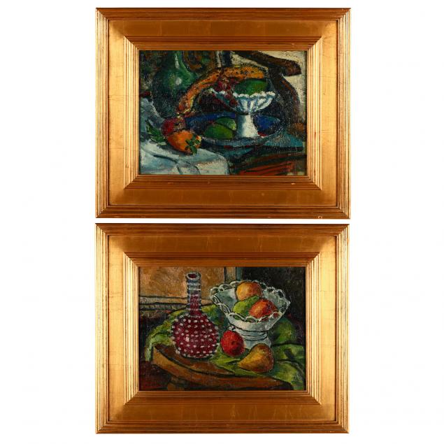 george-alan-swanson-american-1908-1968-two-still-life-paintings-with-fruit