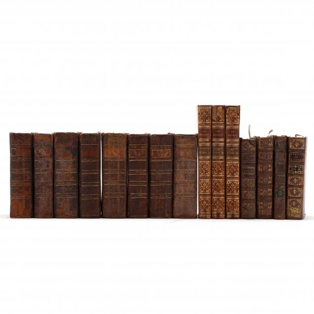 fifteen-antique-leatherbound-books