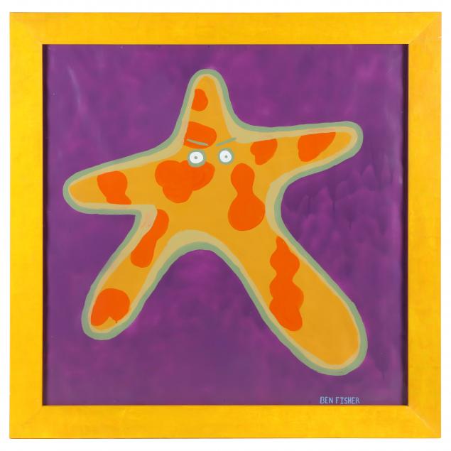 ben-fisher-large-pop-art-painting-of-a-starfish
