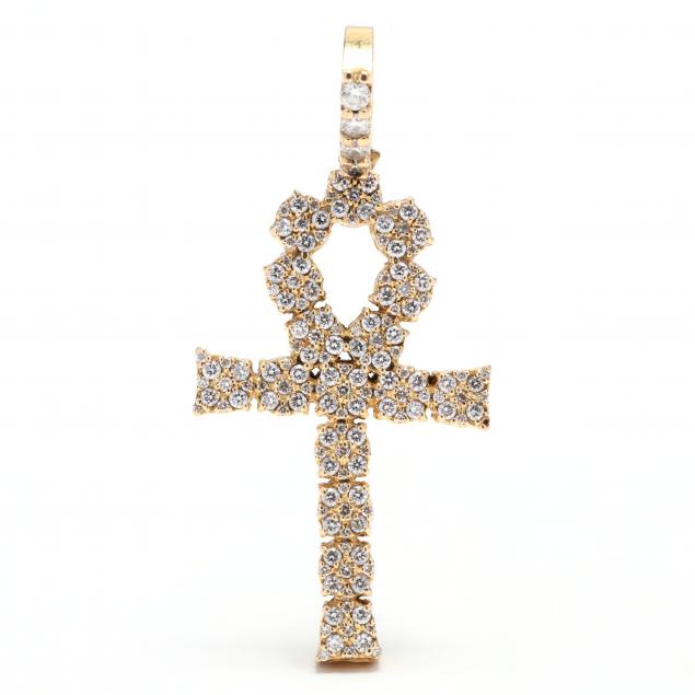 gold-and-diamond-set-ankh-cross-pendant