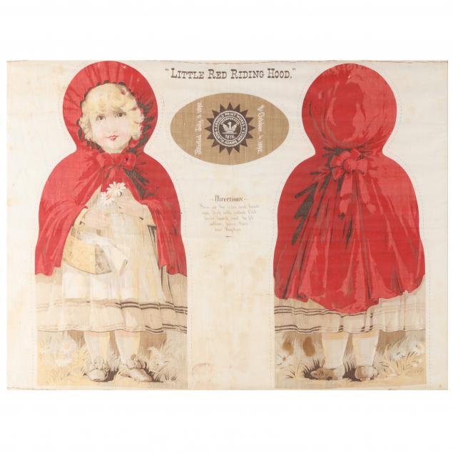 antique-framed-cloth-little-red-riding-hood-cut-out