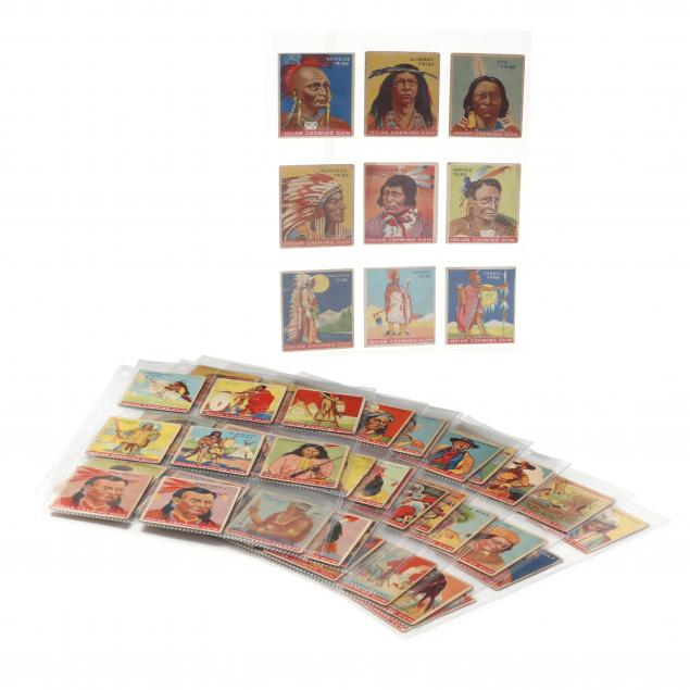 large-collection-of-88-goudey-indian-chewing-gum-cards