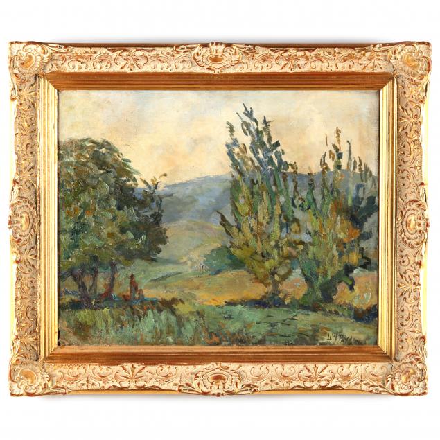l-w-payne-american-20th-century-verdant-landscape-with-rolling-hills