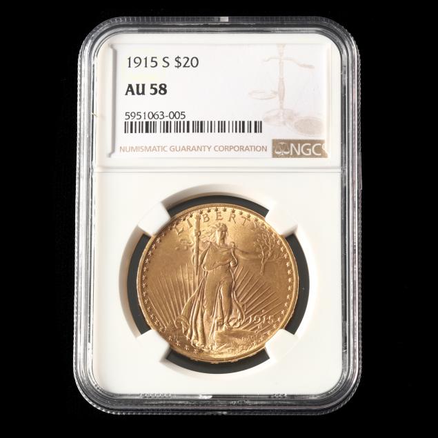 1915-s-st-gaudens-20-gold-double-eagle-au58