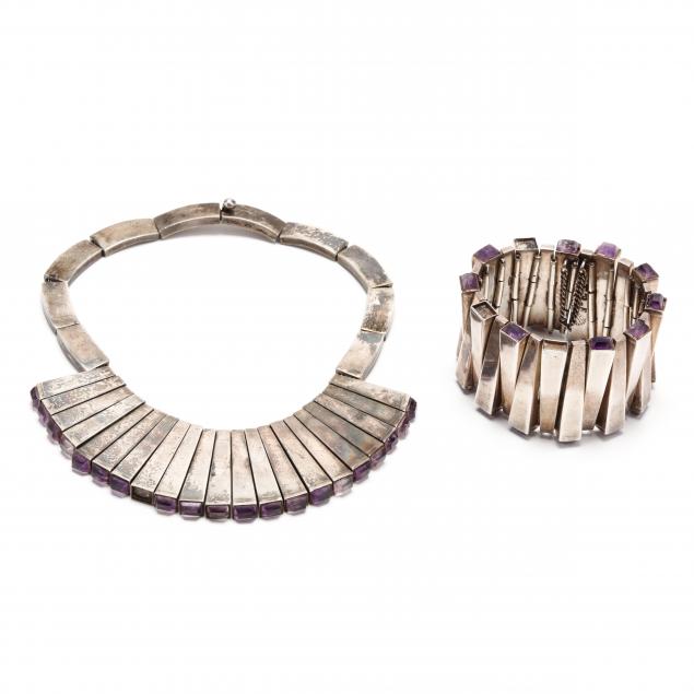 sterling-and-gem-set-bracelet-and-necklace-rta