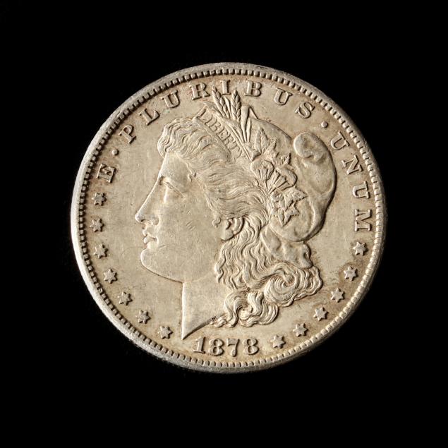 almost-uncirculated-1878-cc-morgan-silver-dollar