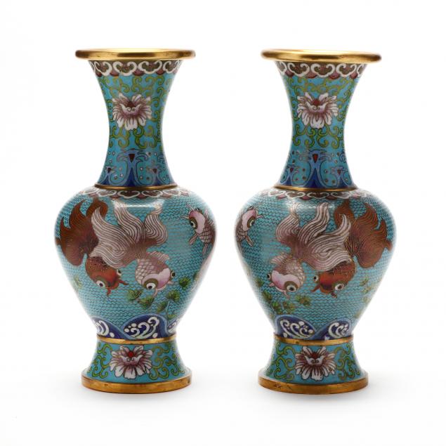 pair-of-cloisonne-vases