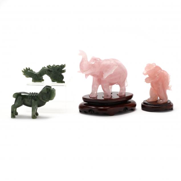 four-carved-hardstone-animals