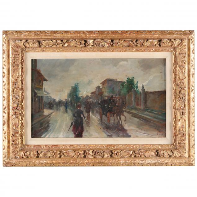 continental-school-20th-century-belle-epoque-parisian-street-scene