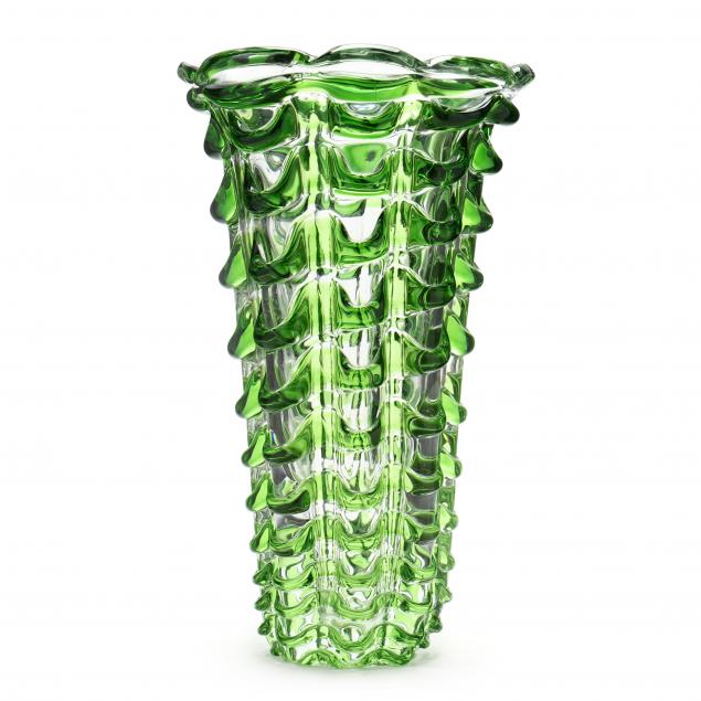 after-ercole-barovier-italian-1889-1974-tall-glass-vase
