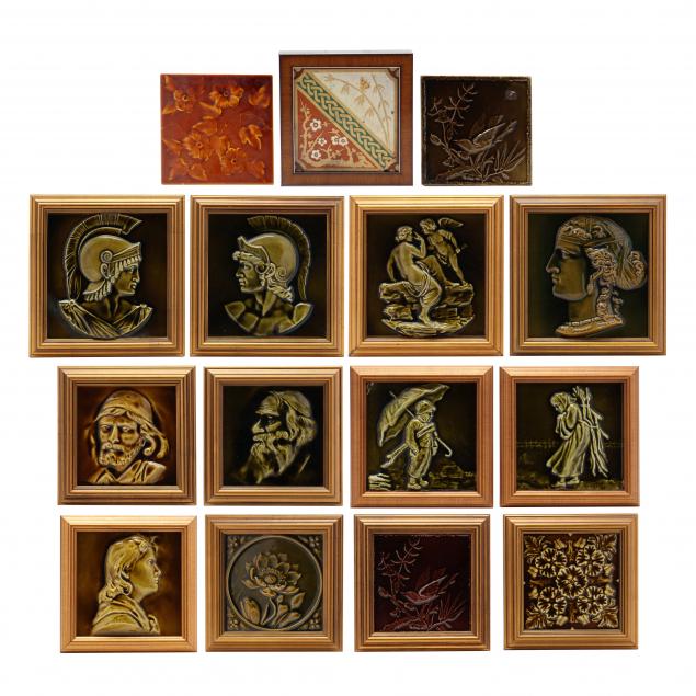 untied-states-encaustic-tile-co-a-collection-of-fifteen-majolica-tiles