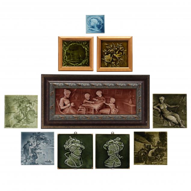 american-encaustic-tiling-company-a-grouping-of-ten-majolica-tile-works