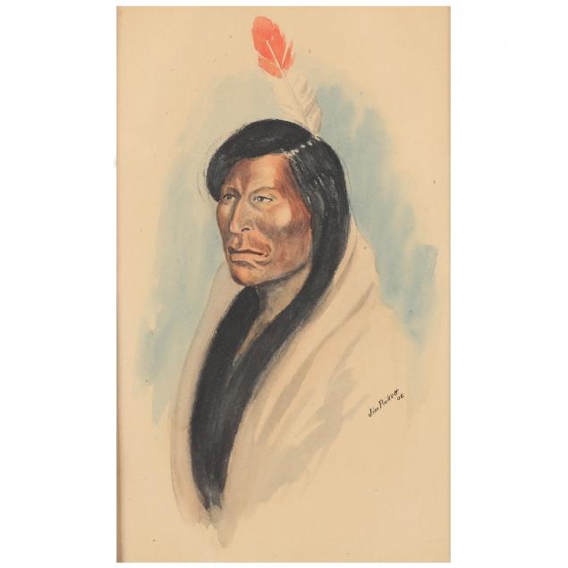 jim-pickett-american-antique-portrait-of-an-american-indian