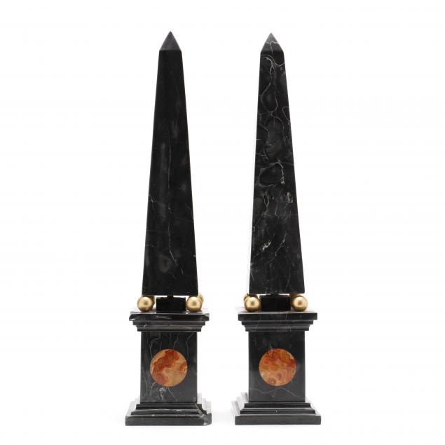 pair-of-black-marble-obelisks