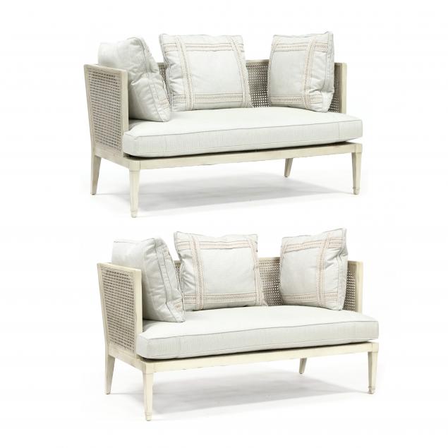 contemporary-pair-of-french-cane-settees