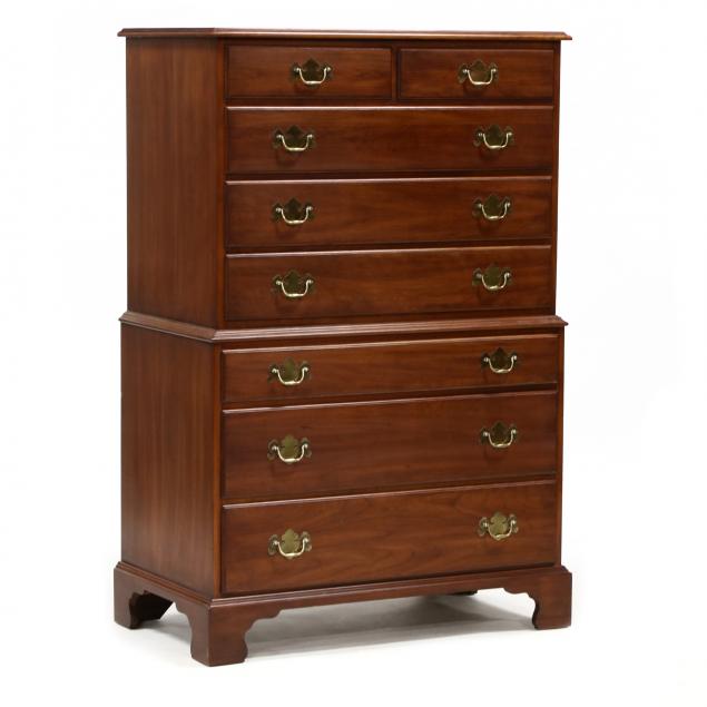 henkel-harris-chippendale-style-diminutive-cherry-chest-on-chest
