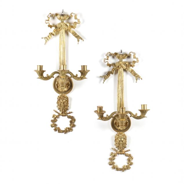 pair-of-french-neoclassical-gilt-bronze-wall-sconces