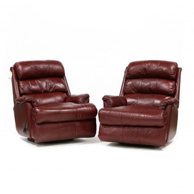lane-pair-of-leather-recliners