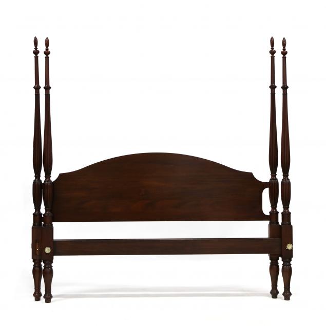henkel-harris-king-size-carved-mahogany-tall-post-bed