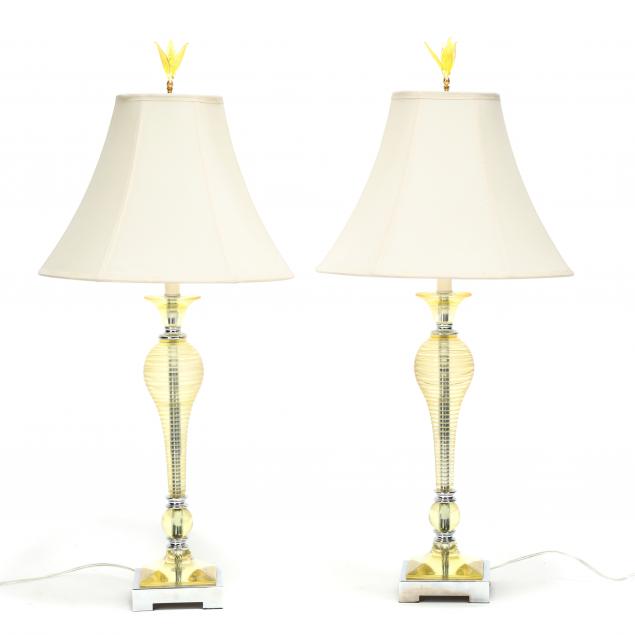 pair-of-modern-acrylic-and-chrome-table-lamps