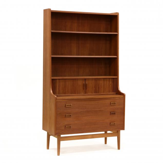 johannes-sorth-danish-teak-bookcase-with-tambour-doors